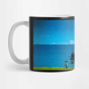 Alone by the Sea Mug